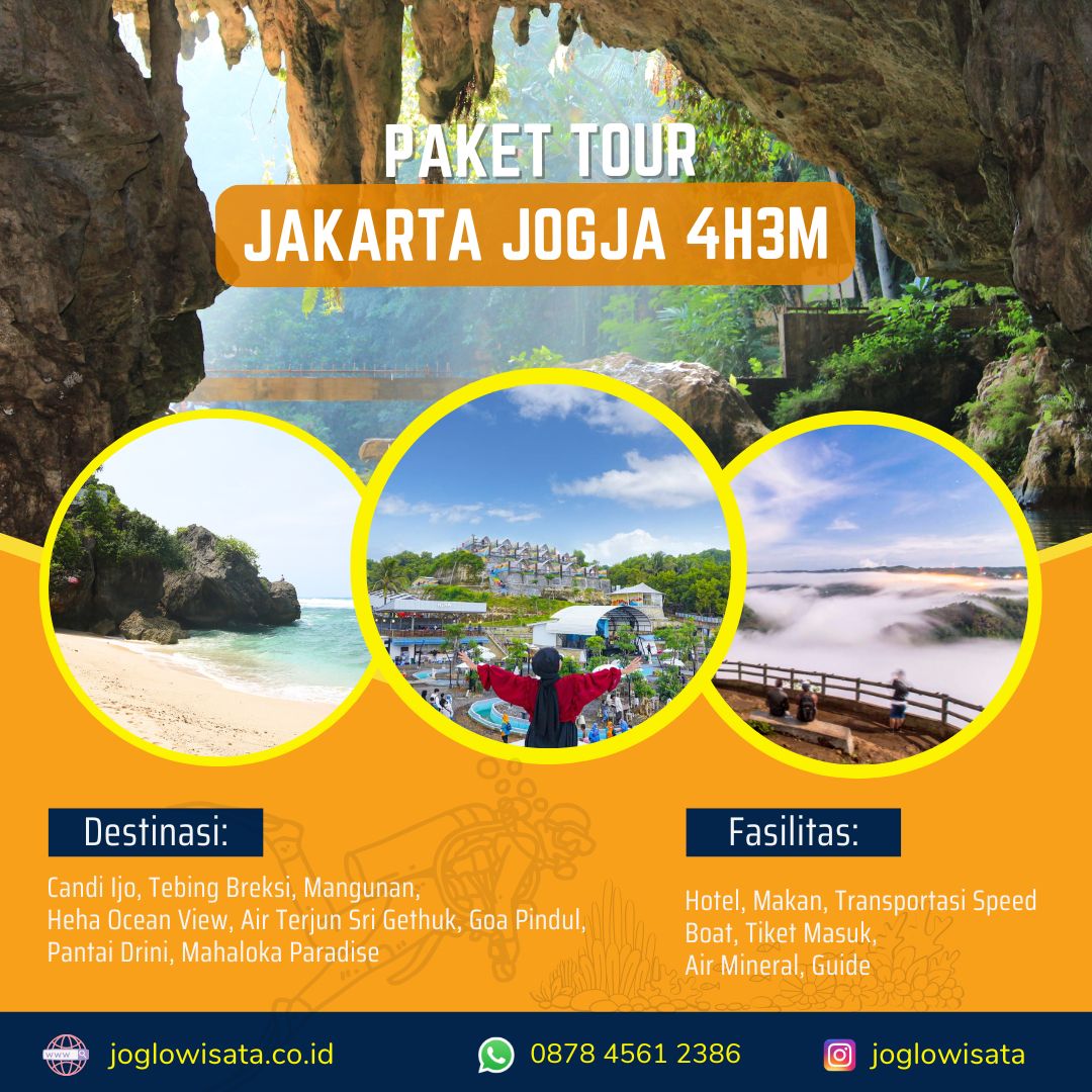 Paket Tour Jakarta Jogja 4 Hari 3 Malam